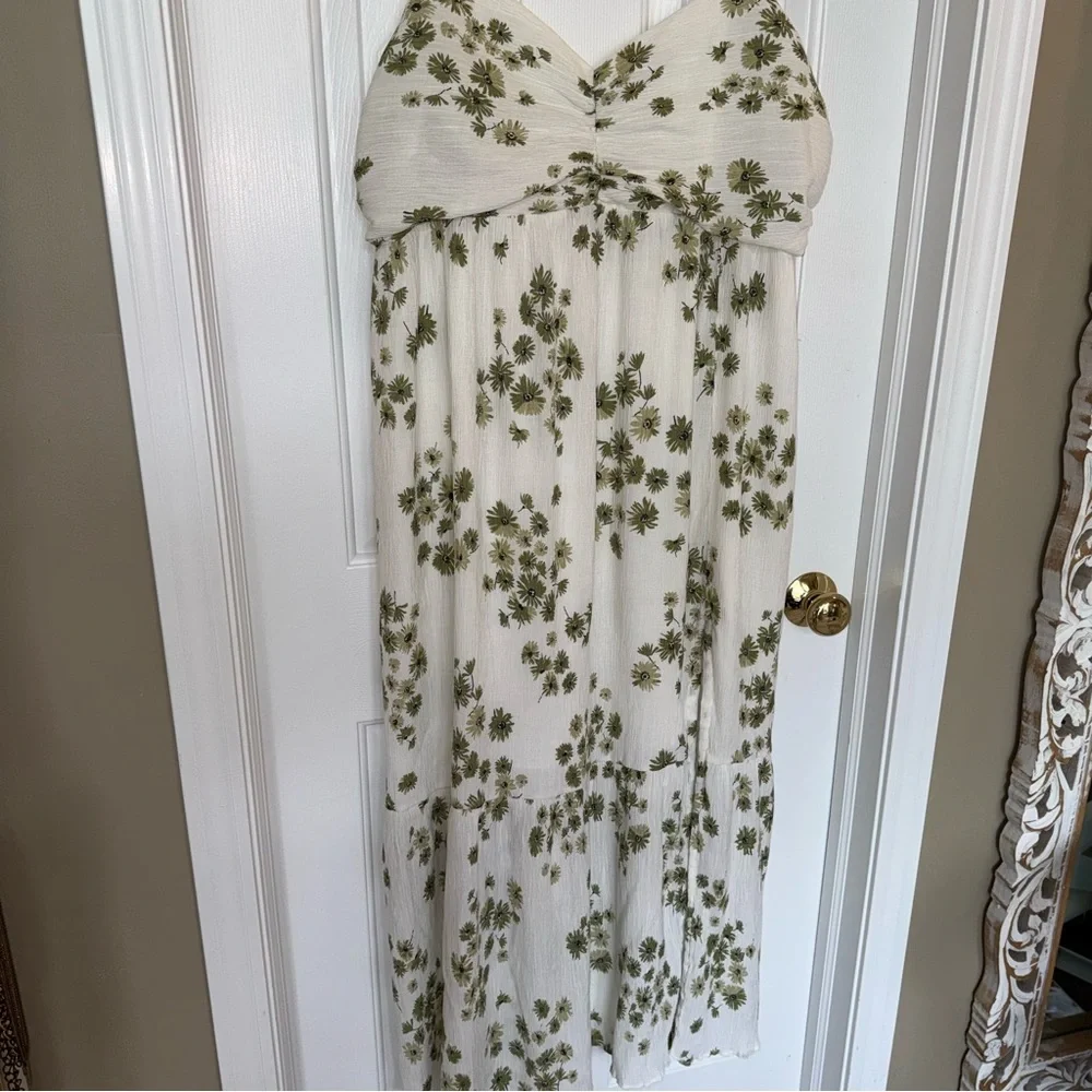 Abercrombie & Fitch Floral Maxi Side Slit Dress